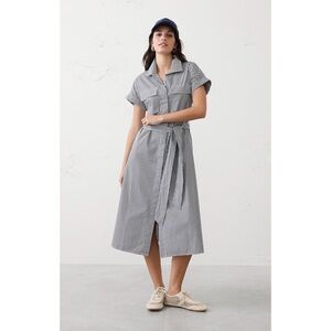 Banana Republic Poplin Utility Midi Shirtdress - Size Medium